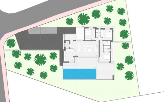 Villa vanguardista en venta con espectaculares vistas al mar y montaña